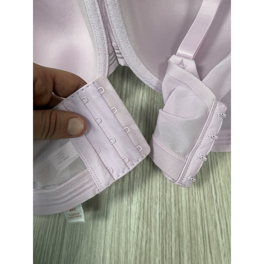 NWT Cacique Pale Pink Sexy Floral Lace Lightly Lined Demi Underwired Bra 46C - Picture 11 of 16